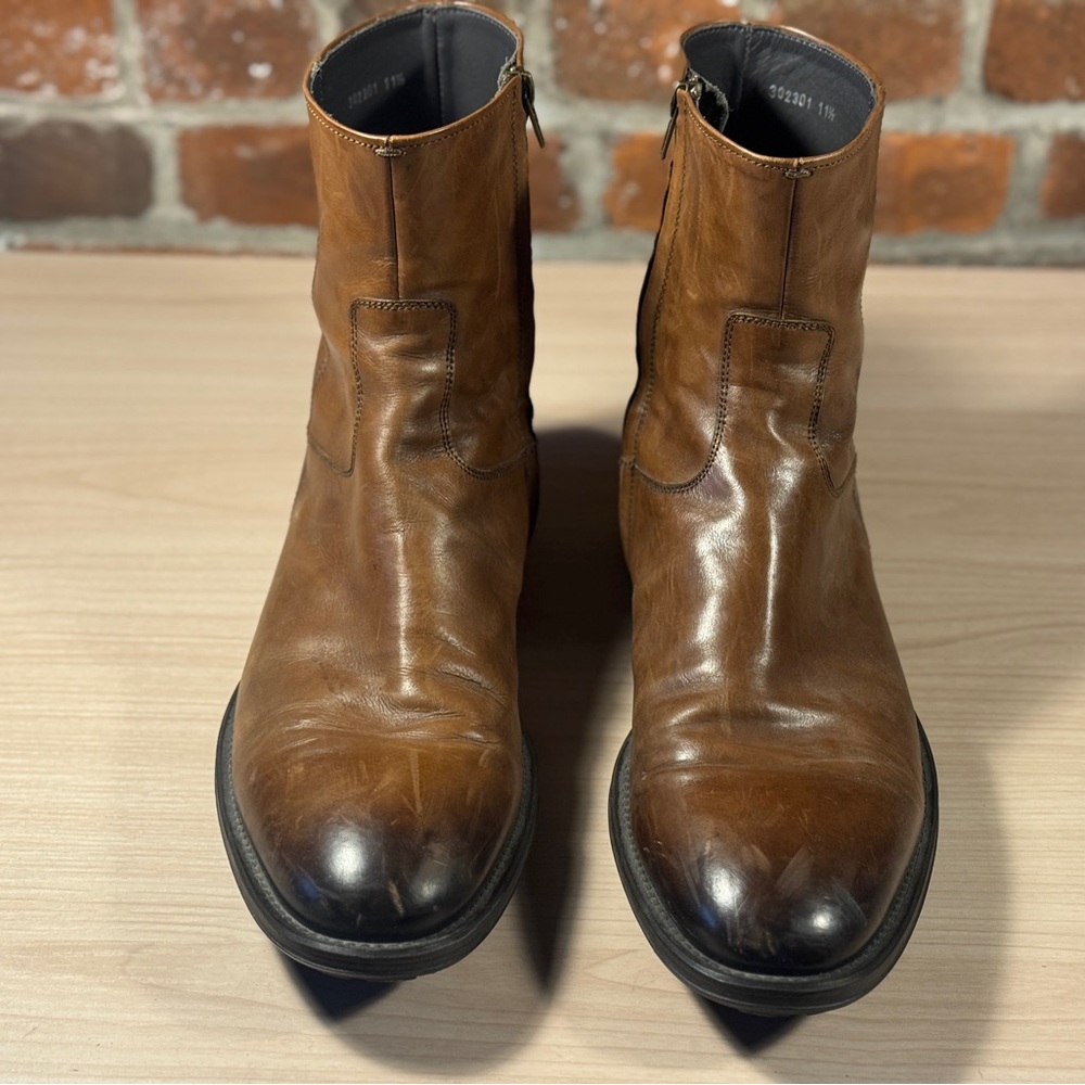 To Boot New York Belvedere Leather Boots 11.5 Hand Made Italy - Picture 2 of 8